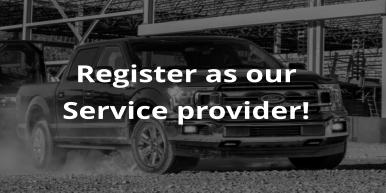 Register as our Service provider!