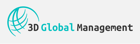 3D Global Management LOGO Light (Cyan)